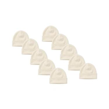 Imagem de Kit touca atacado 10 unidades - By Laluh Baby, Off White