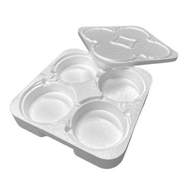 Imagem de Porta Marmitex de Isopor com Tampa Nº8 1 Unidade - Portal EPS