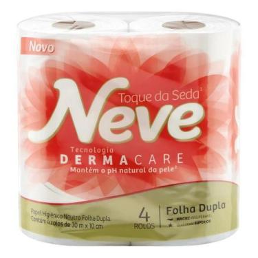 Imagem de Papel higiênico Neve Toque da Seda folha dupla 30 m de 4 un