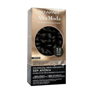 Imagem de Tintura de Cabelo Alta Moda Sem Amônia Coloração Permanente Castanho E