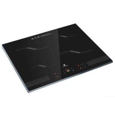 Imagem de Cooktop Fogão de Indução 4 bocas Tronos 7000W 220V Vitrocerâmico Preto