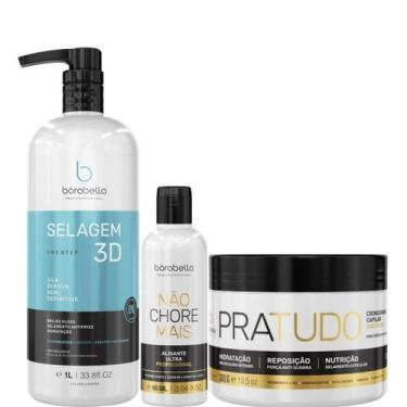 Imagem de Borabella Selagem 3D 1L + Não Chore 90ml + Pratudo 300g