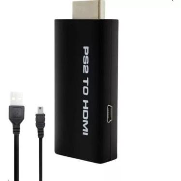 Imagem de Adaptador Conversor Ps2 Audio Vídeo Av Para Cabo Hdmi Compatível com V