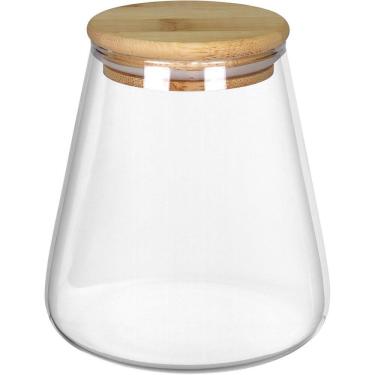 Imagem de POTE MANTIMENTOS HOME&CO COM TAMPA BAMBU BOROSSILICATO 750ml 12x8x8 