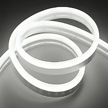 Imagem de Fita de LED Mangueira Neon Silicone 100% Iluminação Decorativa Flexível Emendável Branc...