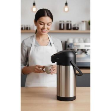 Imagem de Garrafa Térmica Inox 2,5L Ampla Conservação Quente/Frio - Congratulati