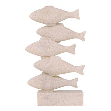Imagem de Escultura Decorativa Peixes em Poliresina 33cm 22821 Mart