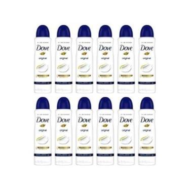 Imagem de Kit Desodorante Antitranspirante Aerossol Dove Original 72 Horas 150ml 12 Unidades-Femi...