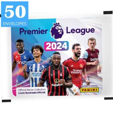 Imagem de Premier League 2024 Kit 250 Figurinhas Campeonato Inglês 24 - Editora 