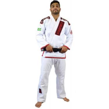 Imagem de Kimono Jiu Jitsu Keiko Ouro - Branco-A0, A0