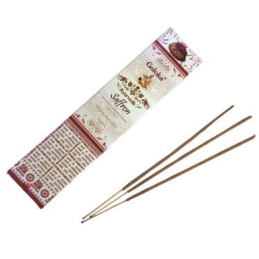 Imagem de Incenso Goloka Saffron  Energia da sorte e da alegria - Ayurvedic *Val