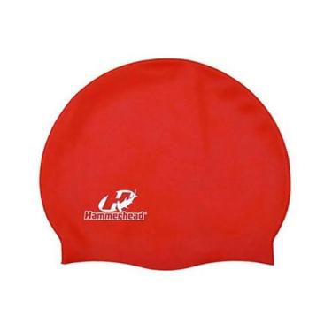 Imagem de Touca Natação Silicone Slim Cap Hammerhead, Vermelho