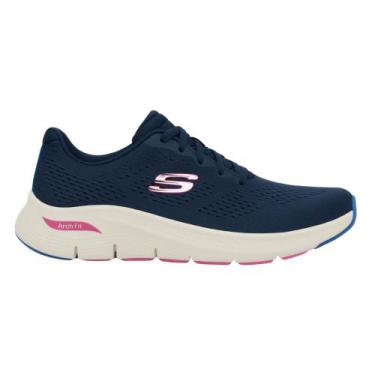 Imagem de Tenis Skechers Feminino Arch Fit Esportivo Confortavel, Nvmt, 35