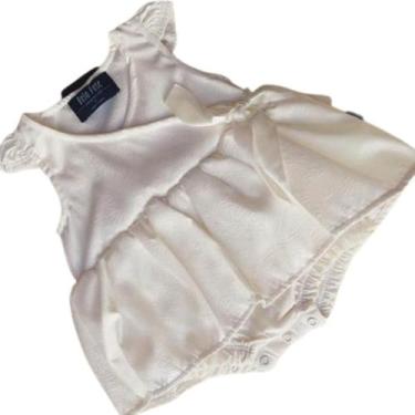 Imagem de Macacão banho de sol feminino - roupa bebê verão - Bela Fase, Creme, P