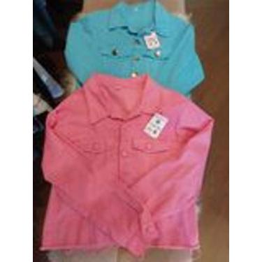 Imagem de Jaqueta Jeans Colorida - Carla Star, Rosa, G