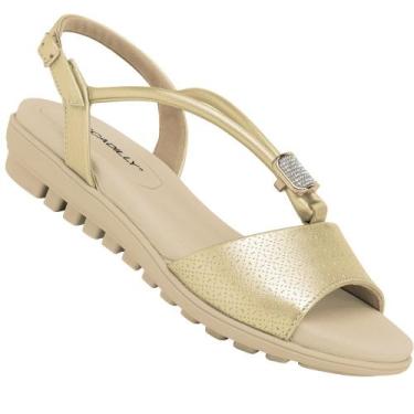 Imagem de Sandalia Piccadilly 523008 Feminina, Dourado, 36