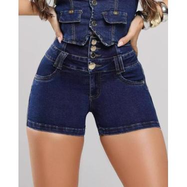 Imagem de Shorts Jeans Feminino Pitbull Lançamento Ref 87672 - Pitbull Jeans, Az
