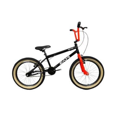 Imagem de Bicicleta BM Lite Aro 20 BMX Masculina - KAMI, Preto, Laranja
