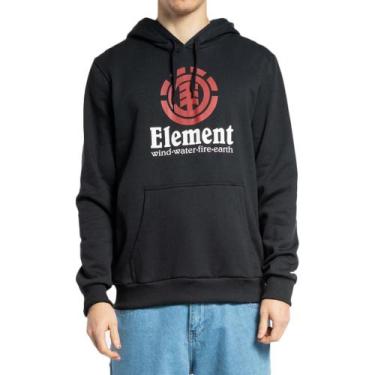 Imagem de Moletom Element Canguru Vertical WT23 Masculino Preto, Preto, P