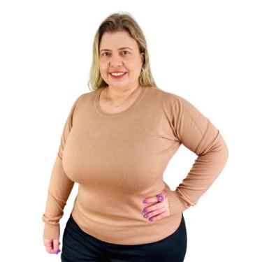 Imagem de Sueter Plus Size - Decote V ou O - Várias Cores 658048 - ORIGINAL JEAN