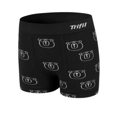 Imagem de Cueca Boxer Infantil Trifil ., M, Preto
