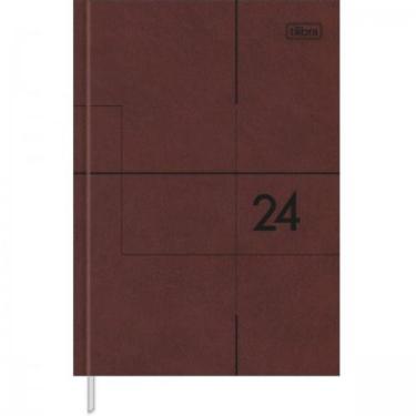 Imagem de Agenda Executiva Costurada Diária 14,5 x 20,5 cm Prátika Cores 2024 - 