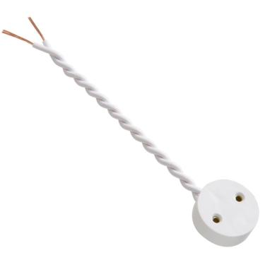 Imagem de Soquete para Lâmpada T8 e T10 Tomadinha PP-160 em Nylon Branco Lumibras
