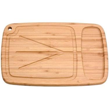 Imagem de Tabua de Carne Churrasco Bambu Sulco Vinco 40cm - OIKOS