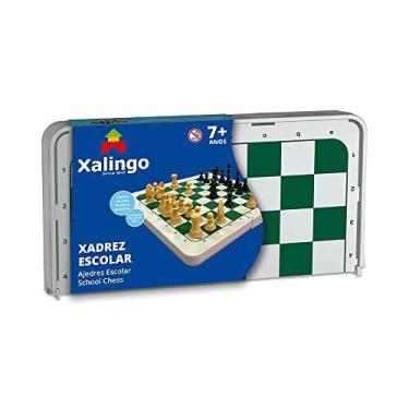 Imagem de Jogo De Xadrez Escolar (Plastico) - XALINGO