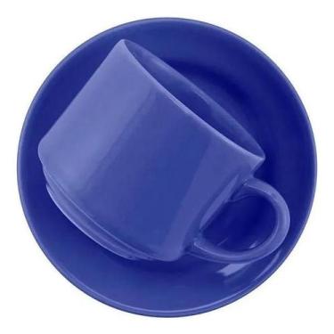 Imagem de Xicara De Cha Com Pires Donna Azul Oxford - Biona Oxford