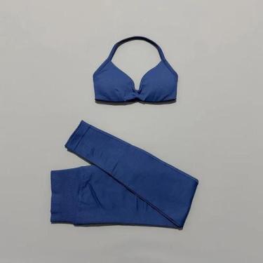 Imagem de Conjunto De Roupas De Yoga Femininas Em 2 Peças, Roupas De Atividade F