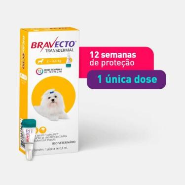 Imagem de Bravecto Transdermal Cães 2 a 4,5kg 1 Pipeta MSD