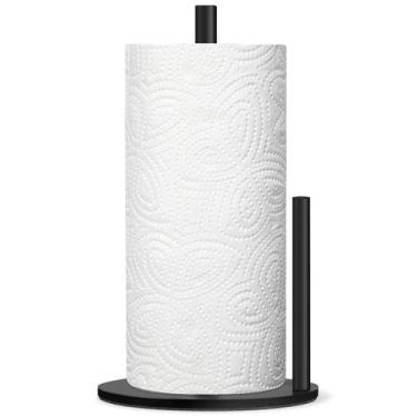 Imagem de Suporte para Papel Toalha koulate Aço Inoxidável Preto 30 cm