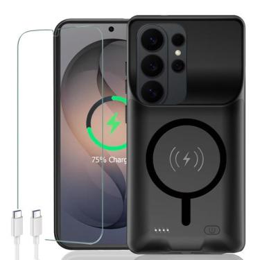 Imagem de Capa com Bateria 12000mAh sem Fio para Galaxy S26 Ultra - KCKEBLM