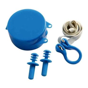 Imagem de Kit Protetor De Ouvido Tampao Nariz Prendedor Nasal Anatomico Natacao 