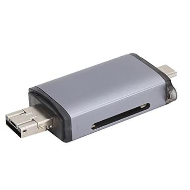 Imagem de Leitor de cartão tipo C, adaptador OTG portátil SD 6 em 1 TF para celular para laptop para PC