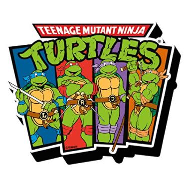 Imagem de AQUARIUS TMNT Cast Funky Chunky Novelty Magnet para geladeira, armário, quadro branco e sala de jogos, mercadoria e colecionáveis licenciados oficialmente
