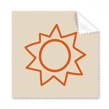 Imagem de Pano de limpeza de tela de telefone com pintura à mão, laranja, 5 peças