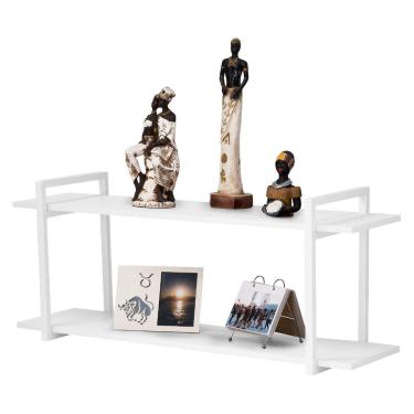 Imagem de Nicho Sala e Quarto Branco Com Prateleiras Branco  80cm