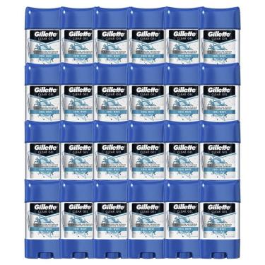 Imagem de Desodorante Gillette Antitranspirante Clear Gel Cool Wave 82g com 24 unidades