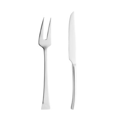 Imagem de Faca e Garfo para Assado Berna em Inox Wolf