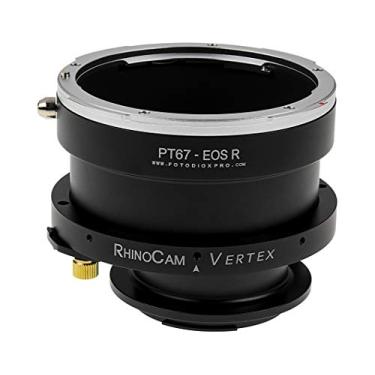 Imagem de Adaptador de costura rotativa RhinoCam Vertex, compatível com lente SLR de montagem Pentax 6x7 (P67) em câmeras sem espelho de montagem RF da Canon