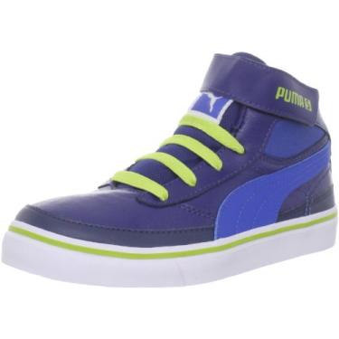 Imagem de Puma Maeko S Mid V Tênis (bebê/criança pequena/criança grande), Crepúsculo/princesa/Chartreuse, 12 Little Kid