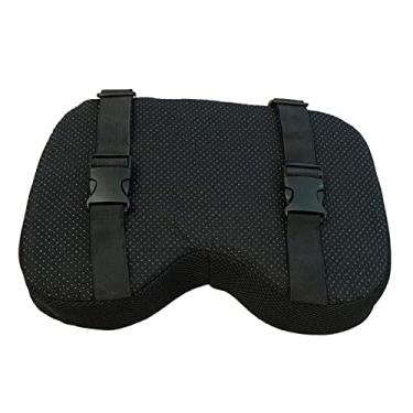 Imagem de Newmind Almofada de assento da máquina de remo Almofada de assento macia grossa e confortável com alças elásticas Almofada de assento para fitness