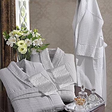 Imagem de Roupão Tamanho Unico Cristal Apolo 1 Peça Bouton BRANCO