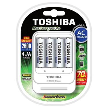 Imagem de Carregador de Pilhas AA/AAA TNHC-6GAE4 CB c/ 4 AA TOSHIBA