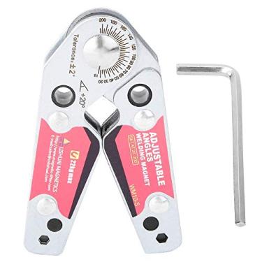 Imagem de Ímãs de soldagem de ângulo ajustável com chave inglesa, 20 a 200 graus de ângulos ajustáveis suporte de braçadeira de soldagem magnética, equipamento de soldagem