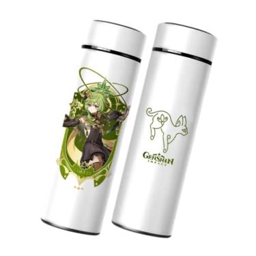 Imagem de Collei Garrafa de água térmica, Genshin Impact Sports Garrafa de bebida isolada fofa para casa Escola Viagem ao ar livre