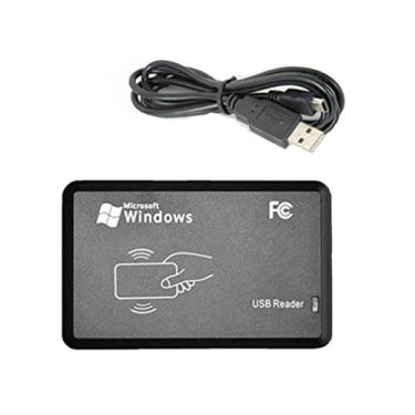 Imagem de LBS Leitor de cartão de proximidade RFID 125KHZ com conexão USB para cartão EM4100 TK4100