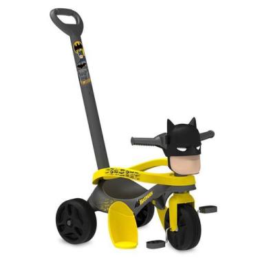 Imagem de Triciclo Infantil Batman Mototico Com Empurrador - Bandeirante